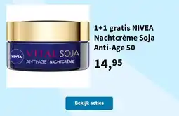 Plein.nl NIVEA VITAL SOJA ANTI-AGE NACHTCRÈME aanbieding