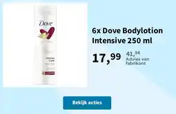 Plein.nl Dove Bodylotion Intensive aanbieding