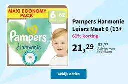 Plein.nl Pampers Harmonie Luiers aanbieding