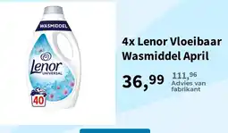 Plein.nl Lenor Vloeibaar Wasmiddel April aanbieding