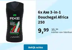 Plein.nl Axe Douchegel Africa aanbieding
