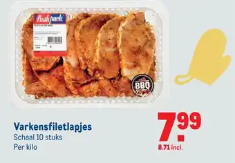 Makro Varkensfiletlapjes aanbieding