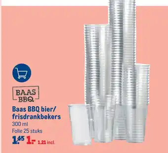 Makro Baas BBQ bier/ frisdrankbekers aanbieding