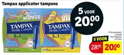 Kruidvat Tampax applicator tampons aanbieding