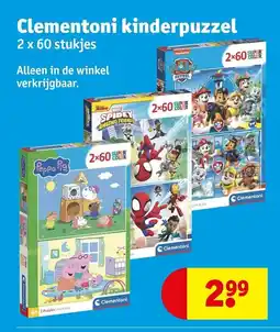 Kruidvat Clementoni kinderpuzzel aanbieding