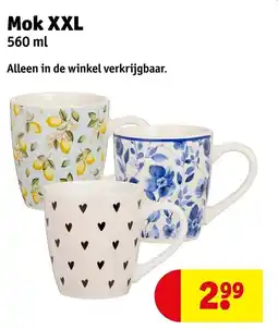 Kruidvat Mok XXL aanbieding