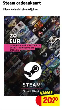 Kruidvat Steam cadeaukaart aanbieding