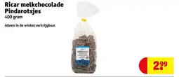 Kruidvat Ricar melkchocolade Pindarotsjes aanbieding