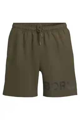 Wehkamp Björn Borg zwemshort met logo donkergroen aanbieding
