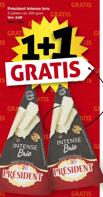 Hoogvliet Président Intense brie aanbieding