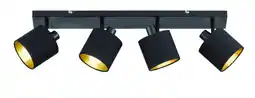 Wehkamp REALITY TOMMY - Spot - Zwart mat - excl. 4x E14 4 W aanbieding