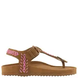 Wehkamp Colors of California suède sandalen cognac/roze aanbieding
