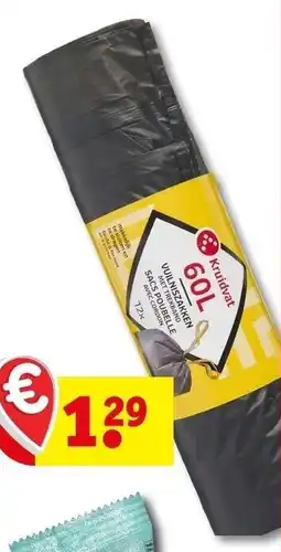 Kruidvat Kruidvat vuilniszakken met trekband aanbieding