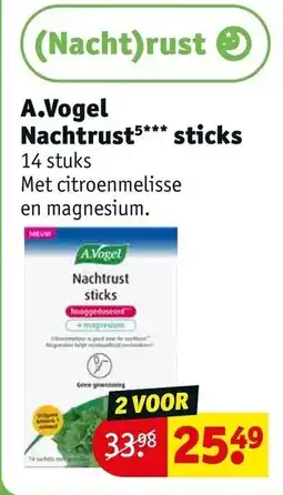 Kruidvat A. Vogel Nachtrust5 sticks aanbieding