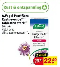 Kruidvat A.Vogel Passiflora Rustgevende tabletten sterk aanbieding