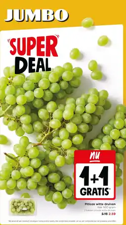 Jumbo Pitloze witte druiven aanbieding