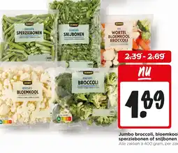 Jumbo Jumbo broccoli, bloemkool, sperziebonen of snijbonen aanbieding