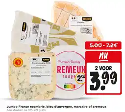 Jumbo Jumbo Franse roombrie, bleu d'auvergne, marcaire of cremieux aanbieding