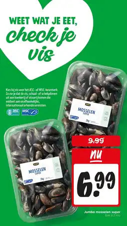 Jumbo Jumbo mosselen super aanbieding