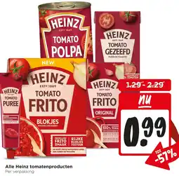 Jumbo Alle Heinz tomatenproducten aanbieding