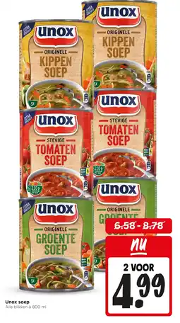 Jumbo Unox soep aanbieding