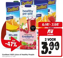 Jumbo Coolbest 100% juice of Healthy People aanbieding