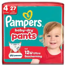 Trekpleister Pampers Baby-Dry Pants Maat 4 Luierbroekjes aanbieding