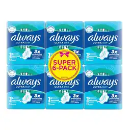 Kruidvat Always Ultra Day Normal Maandverband met Vleugels aanbieding