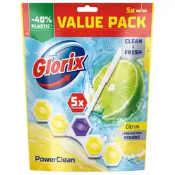 Kruidvat Glorix Power 5 Citrus Toiletblokken aanbieding