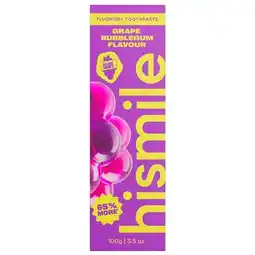 Trekpleister Hismile Grape Bubblegum Tandpasta aanbieding