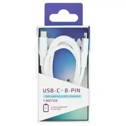 Albert Heijn VOYA USB-C naar 8-pin kabel 1 meter aanbieding
