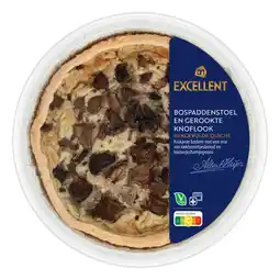 Albert Heijn AH Excellent Quiche bospaddenstoel gerookte knoflook aanbieding