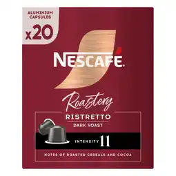 Albert Heijn Nescafé Roastery ristretto dark capsules aanbieding