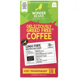 Albert Heijn WonderBeans Lungo forte beautiful bold capsules aanbieding