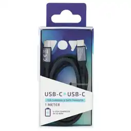 Albert Heijn VOYA USB-C naar USB-C kabel 1 meter aanbieding