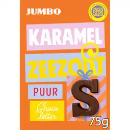 Jumbo Jumbo Chocoletter S Puur Karamel Zeezout 75 g aanbieding