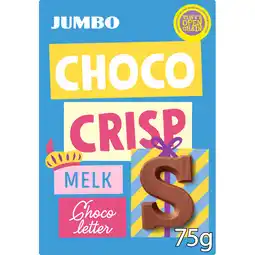 Jumbo Jumbo Choco Crisp Melk Chocoletter S 75 g aanbieding