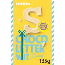 Jumbo Jumbo Chocoletter S Wit Massief 135 g aanbieding
