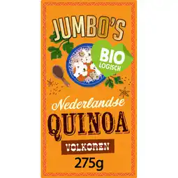 Jumbo Jumbo's Biologisch Nederlandse Quinoa Volkoren 275 g aanbieding