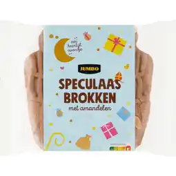 Jumbo Jumbo Speculaas Brokken met Amandelen 450 g aanbieding