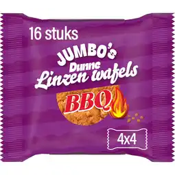 Jumbo Jumbo's Dunne Linzenwafels BBQ Paprika 4 st aanbieding
