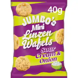 Jumbo Jumbo's Mini Linzenwafel Sour Cream & Onion 40 g aanbieding