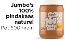 Jumbo Jumbo's 100% pindakaas naturel aanbieding