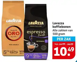 Hoogvliet Lavazza koffiebonen aanbieding