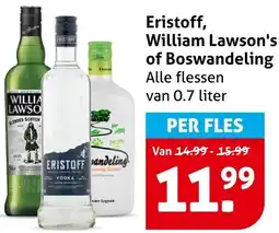 Hoogvliet Eristoff, William Lawson's of Boswandeling aanbieding