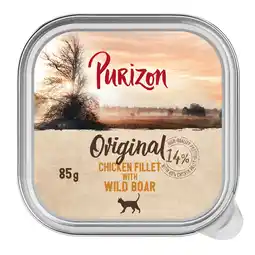 Zooplus 6x85g Kipfilet met wild zwijn Purizon Original graanvrij kattenvoer aanbieding