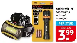 Hoogvliet Kodak zak of hoofdlamp aanbieding