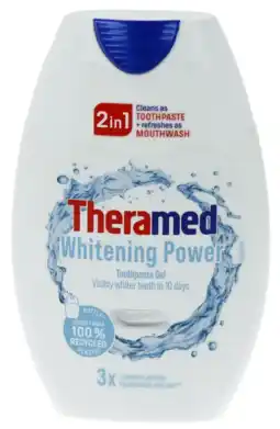 De Online Drogist Theramed Whitening Power 2-in-1 Tandpasta 75ML aanbieding