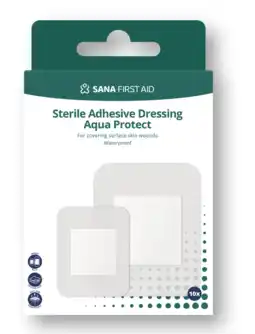 De Online Drogist Sana First Aid Waterproof Eilandpleisters 10ST aanbieding