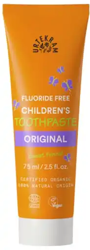 De Online Drogist Urtekram Tandpasta Original Kinderen 75ML aanbieding